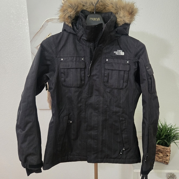 Women's The North Face Parka Jacket With Hood Color Grey Size Medium - Picture 7 of 11